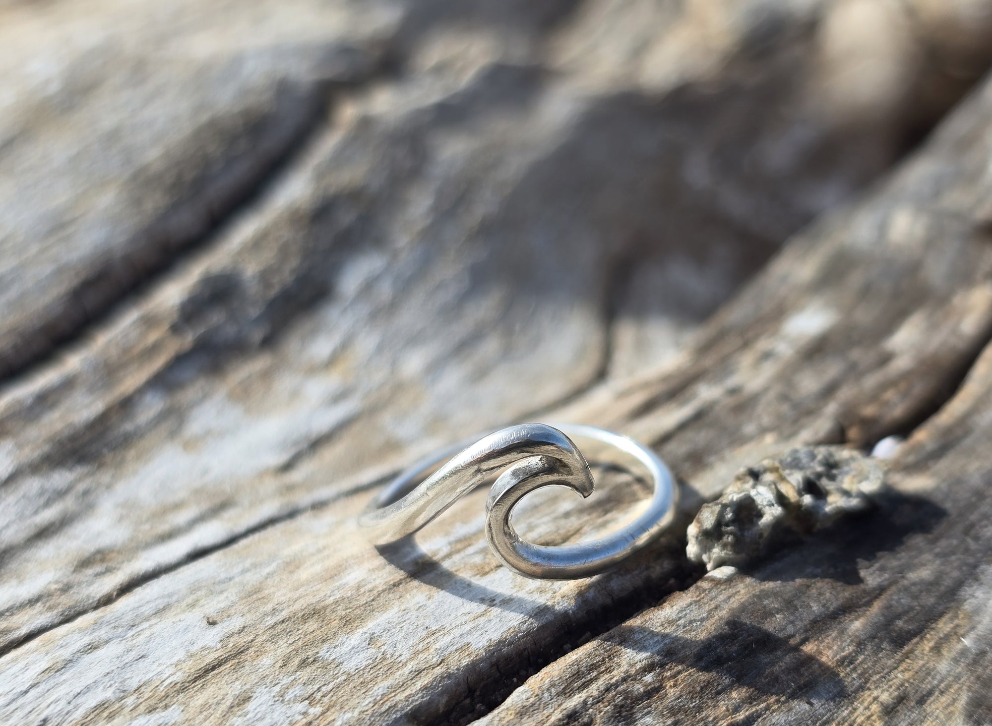 Sterling Silver Wave Ring