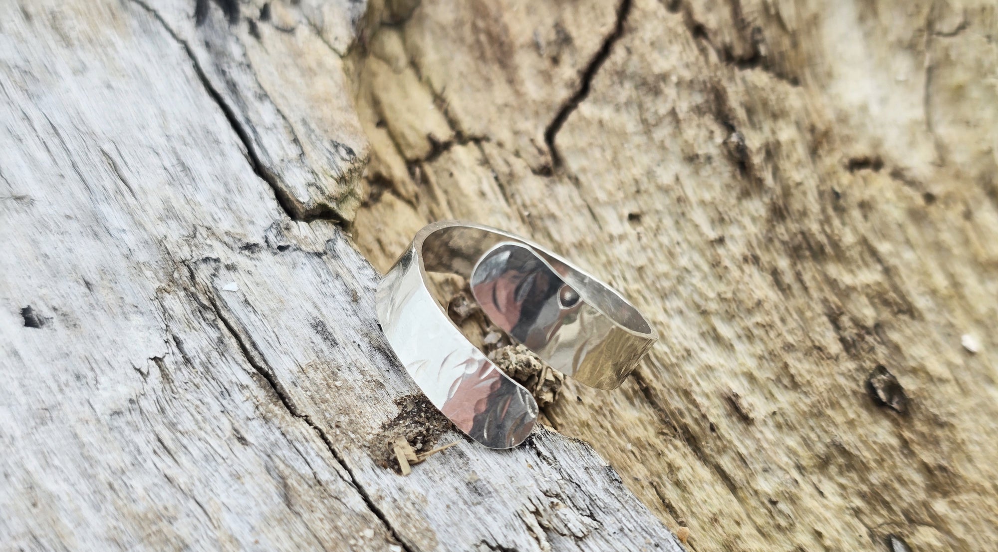 Spiral Bark Ring 